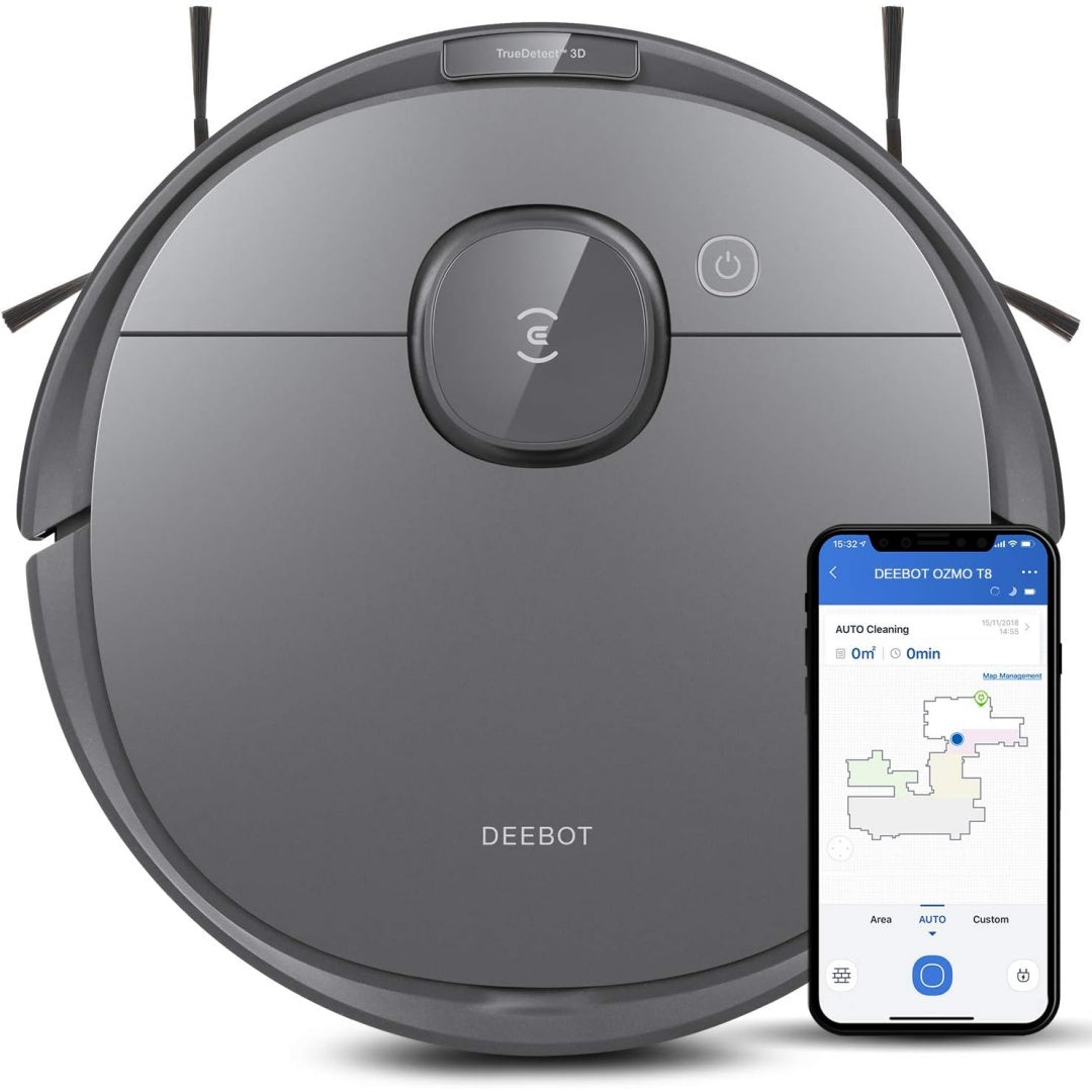 Robot et base de vidage associant une contenance annoncee de 2,5 l au coloris gris