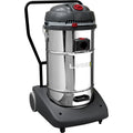 Aspirateur eau et poussiere associant des elements metalliques et une contenance annoncee de 195 l