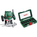 Outil pour atelier avec une puissance annoncee de 200 W, coloris vert et gris
