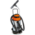 Aspirateur mixte avec une contenance annoncee de 30 l et la collecte de l'eau et des poussieres