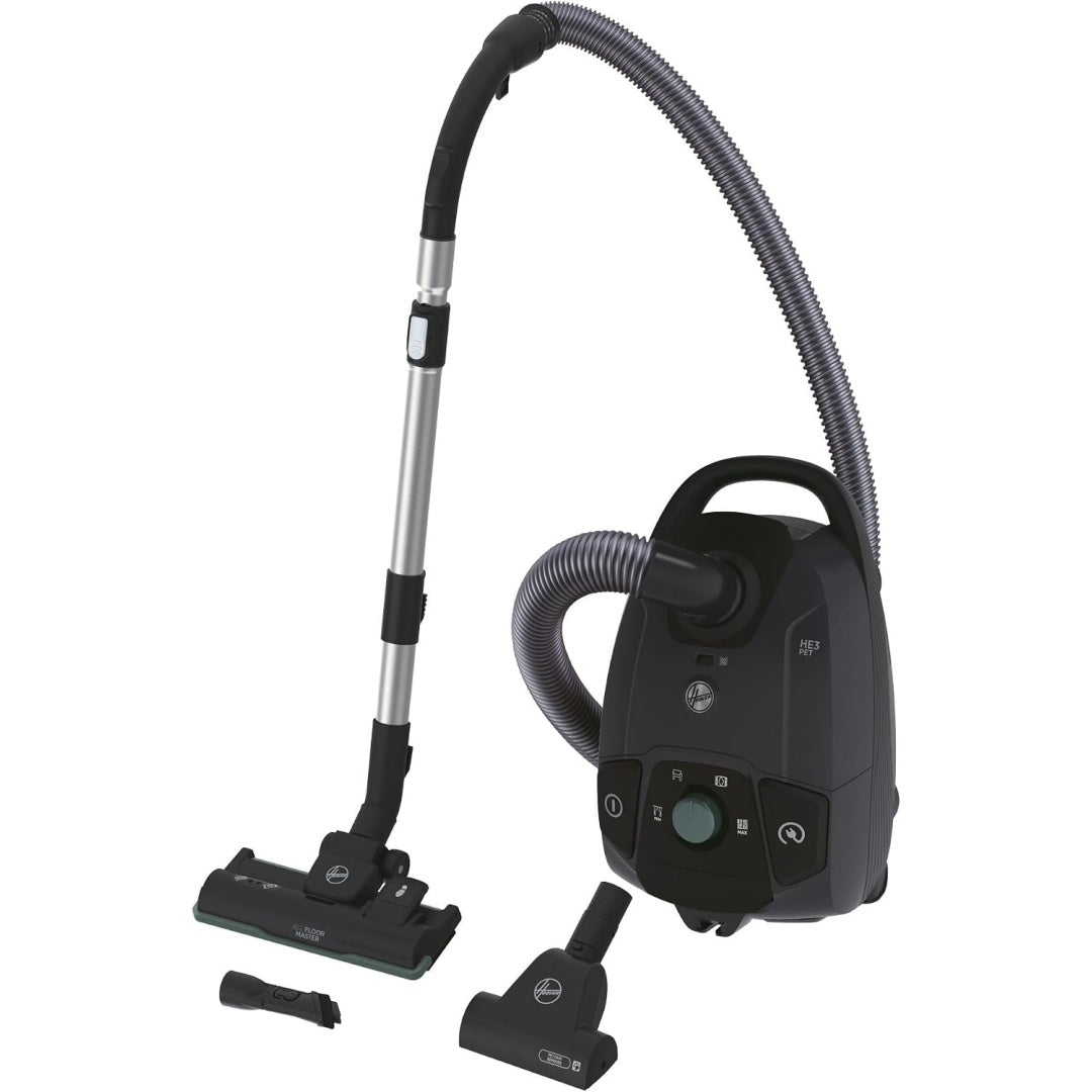 Cet aspirateur au format traineau combine une contenance annoncee de 4 l et l'entretien des sols