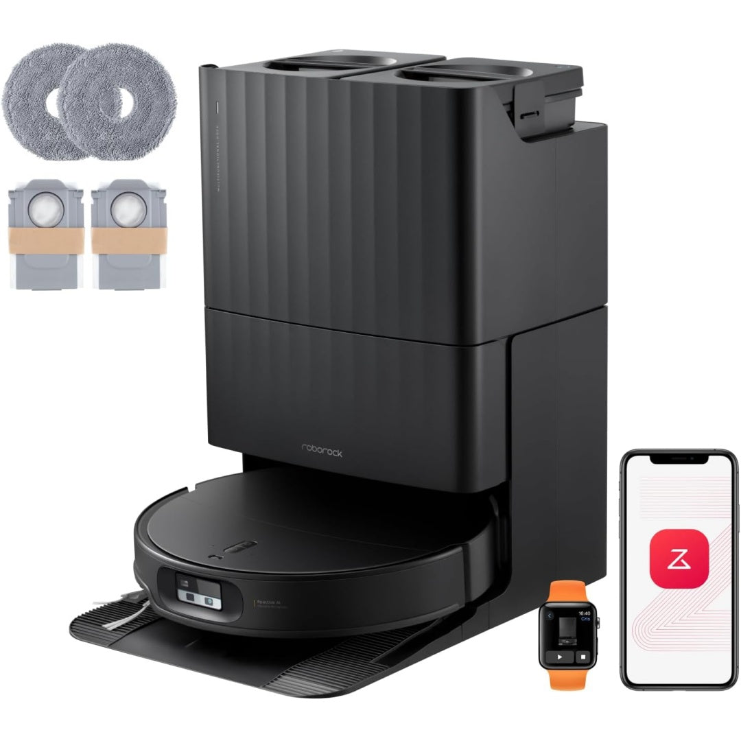 Cet ensemble robot et base de lavage associe le nettoyage des bords et une aspiration annoncee de 25 000 Pa